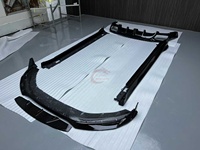 Kit carrosserie de haute qualité en fibre de carbone sèche style SD, comprenant lèvre avant, jupes latérales et diffuseur arrière, pour Porsche Panamera 971 2017-2023