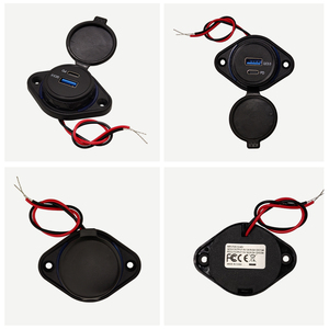 <span class=keywords><strong>Toma</strong></span> de Corriente <span class=keywords><strong>USB</strong></span> QC 3.0 PD de Montaje en Superficie Plana Carga Rápida para Autobús Barco Marino Caravana Autocaravana Vehículo Doble <span class=keywords><strong>USB</strong></span> A y Tipo C 12V - Product Image 2