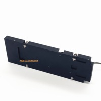 Ventilador disipador de calor de aluminio de 20cm, placa base, Puente Sur/Norte, patrones de ángulo cuadrado, T5, corte templado, doblado, punzonado de soldadura
