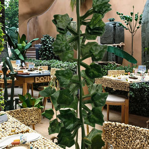 Guirnalda <span class=keywords><strong>Artificial</strong></span> <span class=keywords><strong>de</strong></span> lujo, hojas, decoración <span class=keywords><strong>de</strong></span> pared, planta <span class=keywords><strong>de</strong></span> plástico, hierba, árboles, Panel, musgo, hiedra, Seto, vid, césped al aire libre, ocasiones <span class=keywords><strong>de</strong></span> boda - Product Image 4