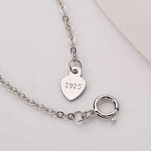 Mujeres 925 plata esterlina mes de nacimiento mujeres peridoto natural zafiro piedra natal real collar de cristal - Product Image 4