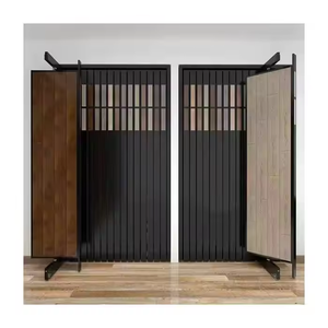 Chất lượng cao 360 độ xoay sàn gỗ gạch hiển thị đứng hiện đại đơn giản đá cẩm thạch Kim Loại hiển thị Rack cho showroom - Product Image 1