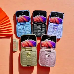 I17 pro Flip Feature Phone GSM 2G piccolo cellulare magico voce 1.77 pollici pulsante dello schermo telefono FM Radio lettore musicale fabbrica