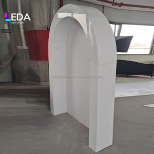 LEDA - Panel de Fondo Arqueado para Decoración de Eventos de Diseño Moderno, Soporte de Fondo Arqueado Redondo para Bodas - Product Image 4