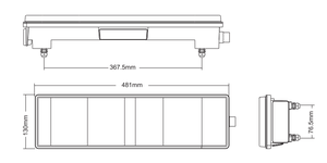 Luces Traseras LED Rojas Nuevas para Camiones FOTON AUMAN GTL H4, Certificación IP69K, Luz de Freno y Direccional - Product Image 4