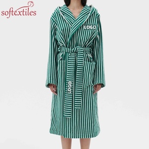 Commercio all'ingrosso diretto della fabbrica di spugna <span class=keywords><strong>con</strong></span> <span class=keywords><strong>cappuccio</strong></span> abiti da <span class=keywords><strong>donna</strong></span> in filo tinto cotone Nighty abito asciugamano <span class=keywords><strong>accappatoio</strong></span> <span class=keywords><strong>con</strong></span> Logo personalizzato - Product Image 1