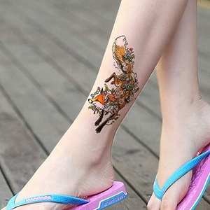Tatuaje temporal a prueba <span class=keywords><strong>de</strong></span> agua bosque <span class=keywords><strong>Lobo</strong></span> zorro tatuajes pegatina <span class=keywords><strong>para</strong></span> niños hombres mujeres maquillaje arte corporal tatuaje - Product Image 3