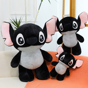 Peluche Stitch Noir de Dessin Animé, Mignonne et Moelleuse, Grande Taille, Coussin Décoratif, Vente en Gros - Product Image 3