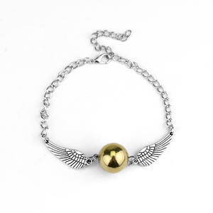 HP alfareros de oro pulsera de ala de Ángel Balón de Oro pulsera del encanto para las mujeres soplón de oro - Product Image 5