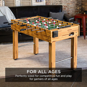 Mesa de Futbolín de Competición de 48 Pulgadas, MDF+Metal, 2 Bolas, 2 Portavasos, para Sala de Juegos, Venta al Por Mayor, la Mejor Opción de <span class=keywords><strong>Topsports</strong></span> - Product Image 5
