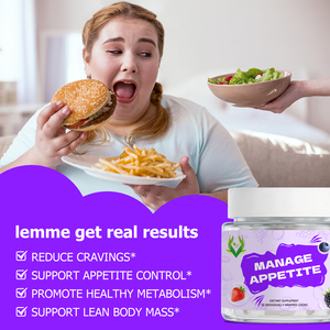OEM Private Label Manage Appetite Gummies with Gymnema Reduces Cravings Supports Metabolism Lean Body Mass OEM Appetite Gummies - Product Image 5