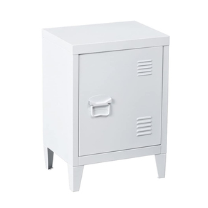 Meubles de chambre à coucher modernes en métal gris, armoires de chevet, armoires de salon - Product Image 2