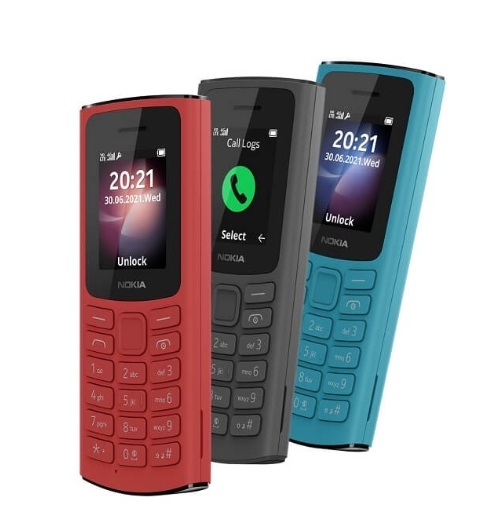 Second-hand Mobile Phone for NOKIA 105 (2021 VERSION) 4g Dual-sim Wholesale Original Brand New Keyboard bar Feature Cellphone