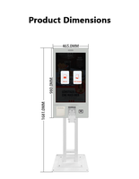 Terminal de commande et de paiement en libre-service pour restauration rapide KFC, écran tactile 23,6 pouces, compatible SDK, multi-paiements, sur pied