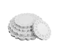 Napperons en papier dentelle de haute qualité, populaires, résistants à la graisse, jetables, de qualité alimentaire