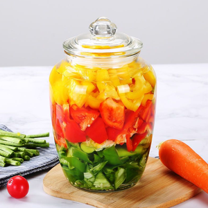 Pot de conservation en verre hermétique, adapté au miel, aux confitures de citron, aux cornichons ou aux petites portions de kimchi, avec couvercle. - Product Image 4