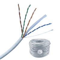 23AWG disekrup saluran kabel jaringan UTP FTP SFTP LAN PVC/LSZH kabel komunikasi Cat5 Cat5e Cat6 Cat6A Cat7 Series
