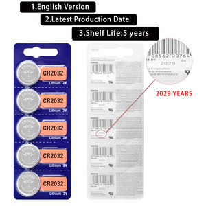 Batería de Litio Tipo Botón para Reloj, <span class=keywords><strong>Precio</strong></span> al por Mayor, 3V CR2032, Batería de Moneda CR2032 para Murata Sony - Product Image 2