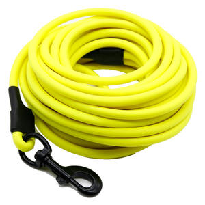 Großhandel PVC beschichtete Hunde leinen Haustier halsbänder 3m 15m lang <span class=keywords><strong>8mm</strong></span> Durchmesser Schnell verschluss Solid Pattern Katzen Griff Band Dekoration - Product Image 5