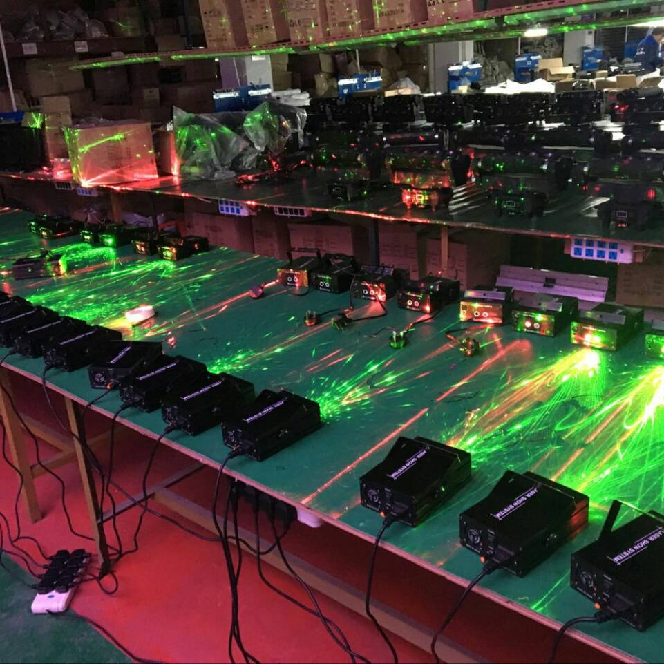 laser light mix color green red