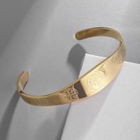 Bracelet catholique en acier inoxydable poli en gros, Saint Benoît, Jésus, exorciste, bracelet réglable, bracelet pour homme et femme