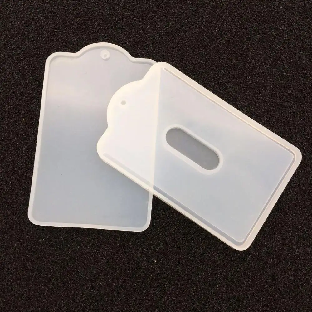 Portatarjetas de silicona S072, molde de resina para manualidades de resina DIY