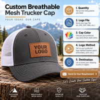 Casquette de camionneur Snapback en tissu maillé respirant pour les amateurs de plein air