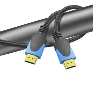 Kabel HDMI 8K untuk PS5 HDMI 2.1, Kabel 8K @ 60Hz Ultra HD 48Gbps 8K HDR 3D 4320P 2160P 1080P Ethernet-Cangkang Logam Paduan Seng