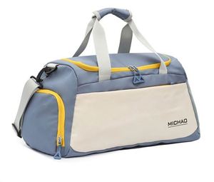 Sac de sport et de voyage portable grande capacité avec compartiment à chaussures, imprimé logo personnalisé, très populaire - Product Image 3