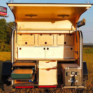 4 x4 מיני מכונית קטנה קמפינג קרוואן אלומיניום קרוואן זול מחוץ לכביש דמעה - Product Image 5