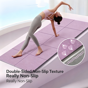 Esterilla de Yoga Plegable de 7 Pliegues, 70x24 Pulgadas, 1.5 Pulgadas de Grosor, Esterilla de Ejercicio Plegable, Duradera, Antideslizante, de Espuma, Compacta, Ligera y Portátil para Viajes - Product Image 5