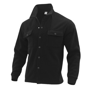 <b>Men's</b> Winter Woven Motorcycle <b>Jacket</b> Stand Collar Windproof Casual <b>Long</b> Sleeve Outerwear - Product Image 4