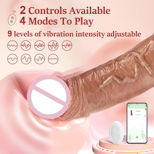 Gode vibrant <span class=keywords><strong>en</strong></span> silicone réaliste télécommandé APP Sex Toys à bas prix pour femmes et hommes - Product Image 4