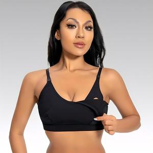 <span class=keywords><strong>Reggiseno</strong></span> da Allattamento in Bambù Organico Eco-Friendly, Chiusura Frontale Regolabile, Senza Fili, Anti-Perdita, Intimo <span class=keywords><strong>Premaman</strong></span> per Gravidanza e Allattamento - Product Image 1