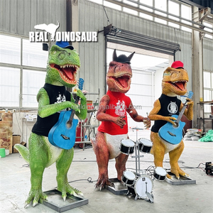 Exhibiciones de Dinosaurios Animatrónicos de Dibujos Animados con Música Personalizada para Parques de Diversiones, Bandas de Animatrónicos de Fibra de Vidrio y Metal para Interiores/Exteriores, Centros Comerciales - Product Image 3