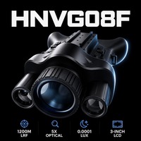 Lunettes de vision nocturne numériques HNVG08F, télémètre 1200m, écran LCD 3 pouces, montées sur la tête, IR 850nm, observation de la nature en extérieur