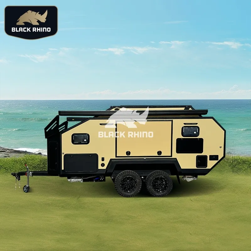 Verplaatsbare Reisaanhangwagens Oem Camper Luxe Rv Bus Camper Caravan Mini Camp