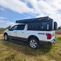 Camper pour camionnette F150 |   Salle de bain de camping-car de luxe à glissière, alimentation solaire, capacité 2-4 personnes pour Ford F150 Overland Expedition