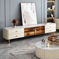 Meubles de salon minimalistes, armoire de rangement haut de gamme, décoration élégante pour la maison, ensemble de meuble TV et table basse
