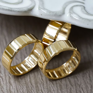 แหวนทองคำแท้ 14k ดีไซน์วินเทจสไตล์แก๊งสเตอร์ สำหรับผู้ชายและผู้หญิง เหมาะสำหรับงานแต่งงาน งานปาร์ตี้ ดีไซน์ทันสมัย ยูนิเซ็กซ์ เครื่องประดับทองคำแท้รุ่นล่าสุด - Product Image 2