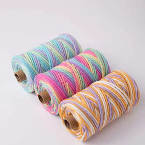 Accessori per macramè corda per Macreme in cotone <span class=keywords><strong>Makrame</strong></span> corda in cotone a torsione singola da 4mm - Product Image 2