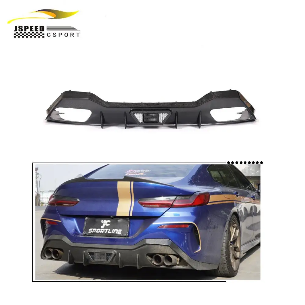 Bộ khuếch tán phía sau bằng sợi Carbon cho BMW 8 Series M-Sport 4D 2018-2020