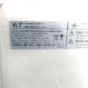 Variateur de fréquence VLT Automation Drive 131H1592 FC-302P5K5T5E66H2XGXXXXSXXXXAXBXCXXXXDX - Product Image 1