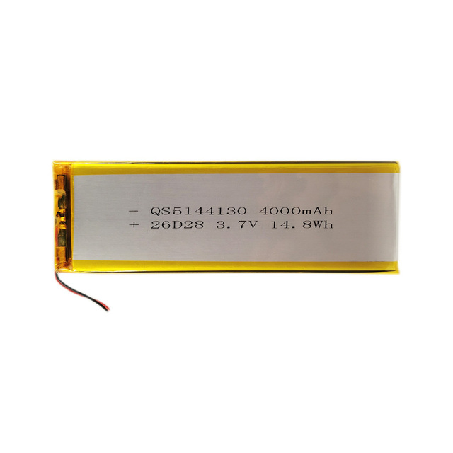 High Quality Li-polymer Battery 5144130 4000mah 3.7v Rechargeable Battery with PCM for GPS tracker