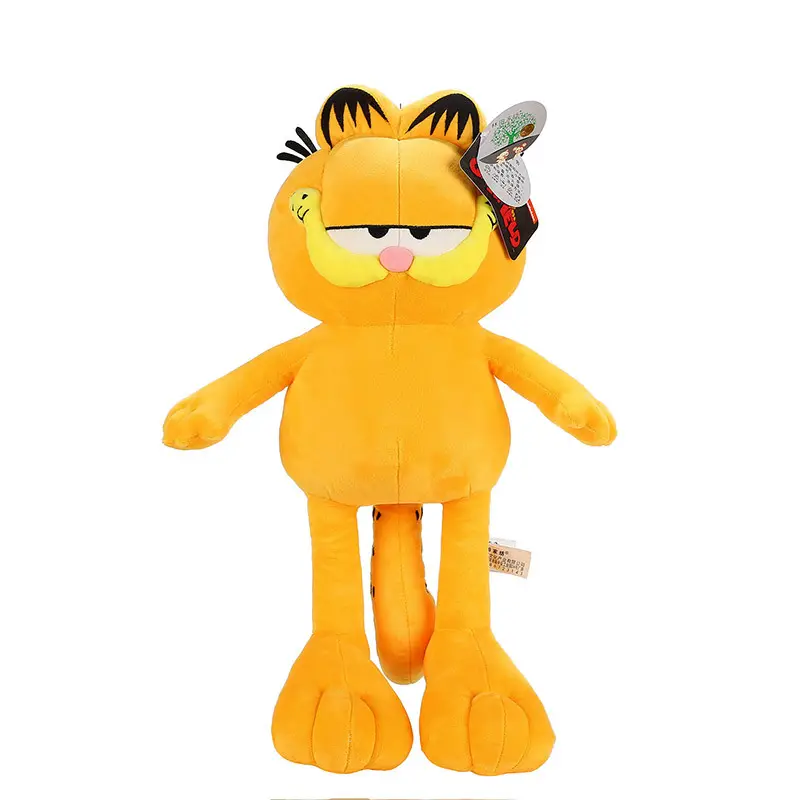 New Model Angry Garfield Fat Big Size Cat Soft Plush Toy Cartoon Animal Tiger Garfield Cat Plush Toy