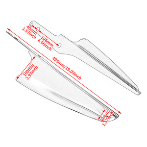 HCMOTORKU Parabrezza Anteriore per Moto in Acciaio Inossidabile, Deflettori per Forcella, Sostituzione Parabrezza per Touring CVO Street - Product Image 3