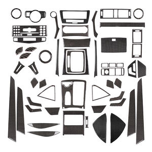 Pour Mercedes-Benz Classe C W204 Intérieur 2007 à 2013 Accessoires intérieurs en fibre de carbone souple Kits automobiles Autocollants décoratifs - Product Image 2