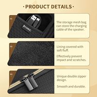 Casing Keras untuk Speaker Bluetooth Marshall Emberton & Emberton II, Tas Penyimpanan Portabel dengan Organizer Keras