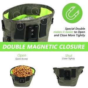 Free sample Customized Logo Pet Large Capacity Portable Lightweight Weatherproof Dog <b>Treat</b> <b>Training</b> Pouch Clicker - Product Image 4