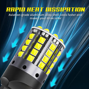 T20 T25 1157 1156 BA15S Red Brake Led 44SMD 3030 White <b>12v</b> <b>Dc</b> Led Light Bulb 3156 3157 Switchback Lights - Product Image 6